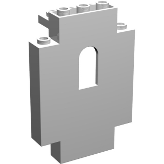 Lego zeď s oknem 2x5x6, bílá (444401)
